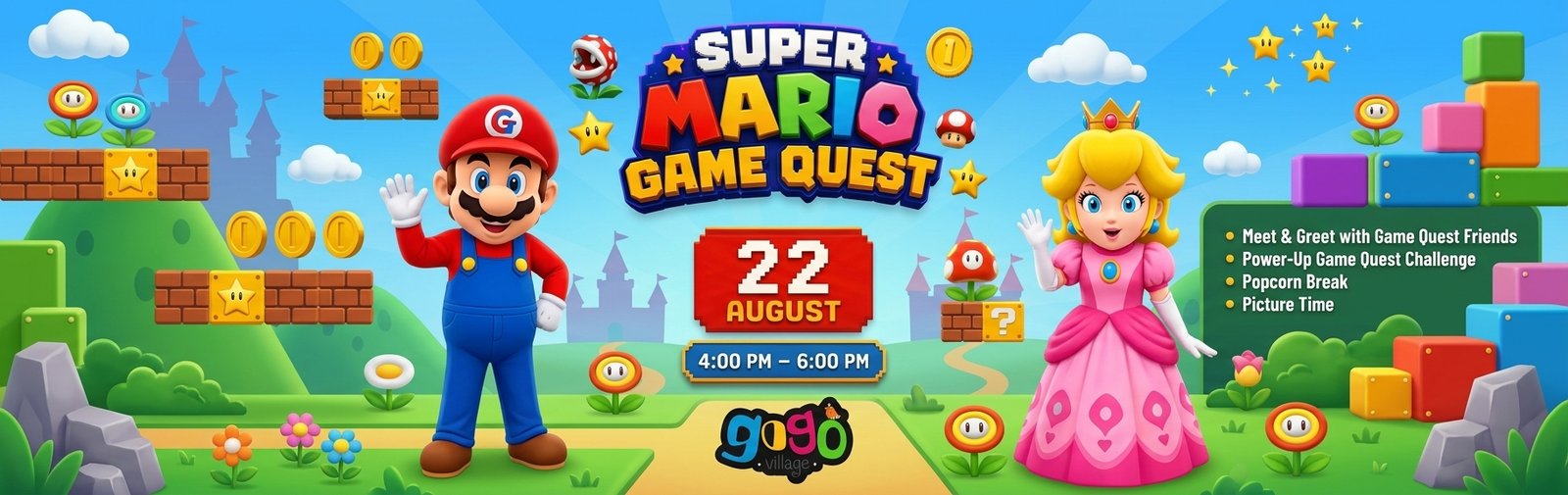 Super Mario Game Quest at Gogo Village